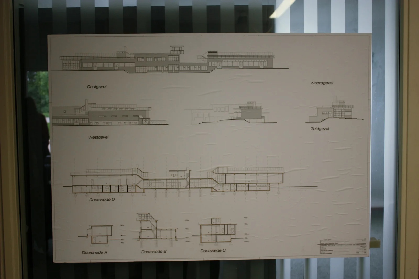 A renovation building plan photographed at Ypenburg Airport in the Netherlands