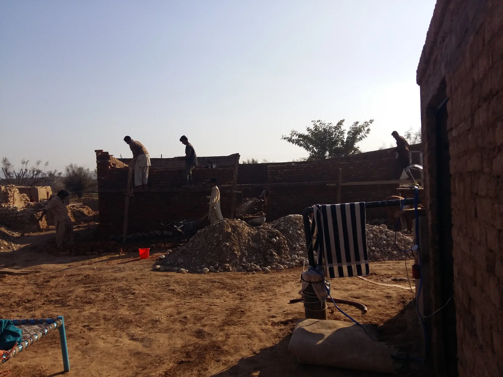 A house under construction in Pakistan photographed in 2016
