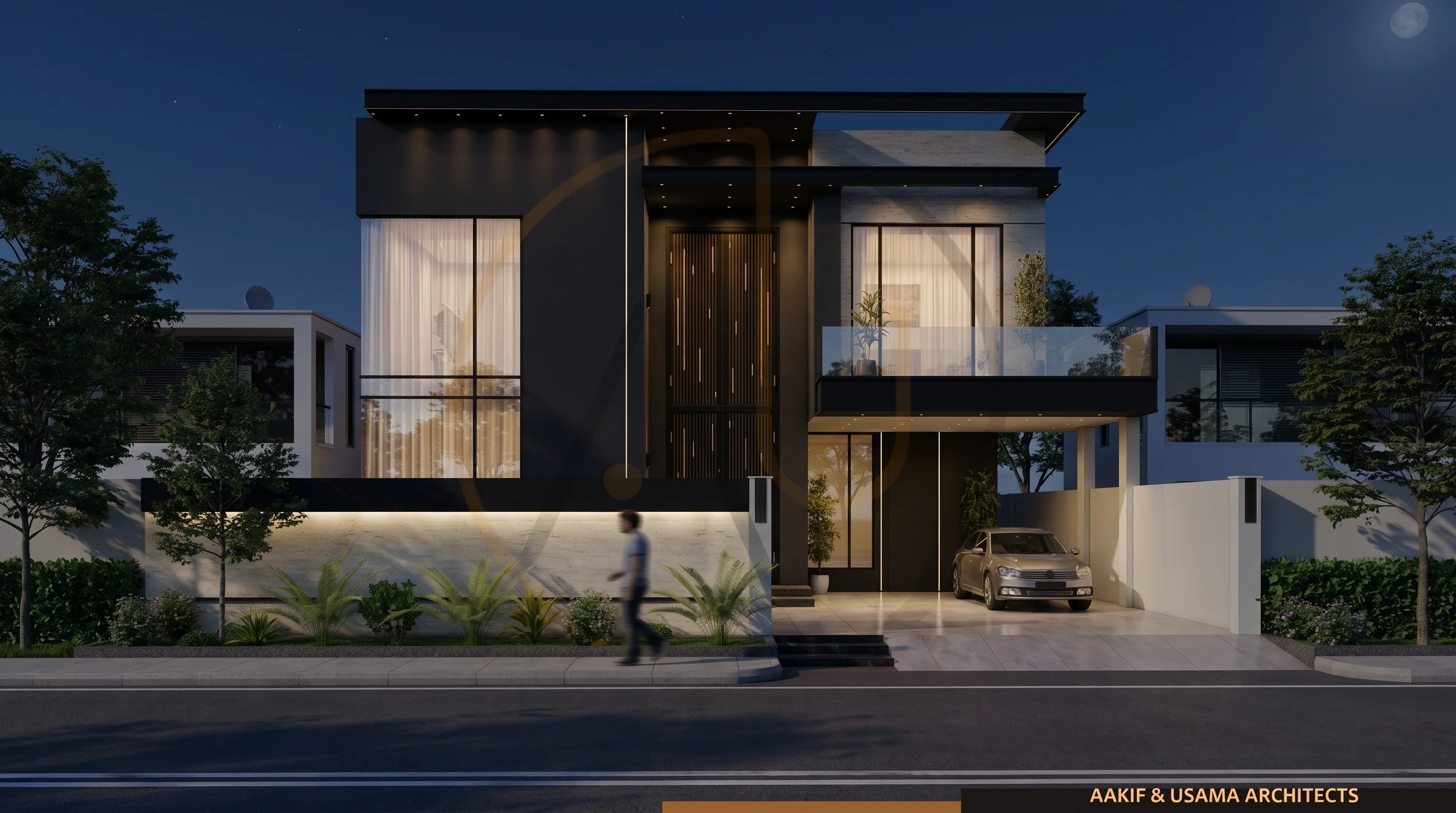 1 Kanal RESIDENTIAL (Plot Q-725) night view