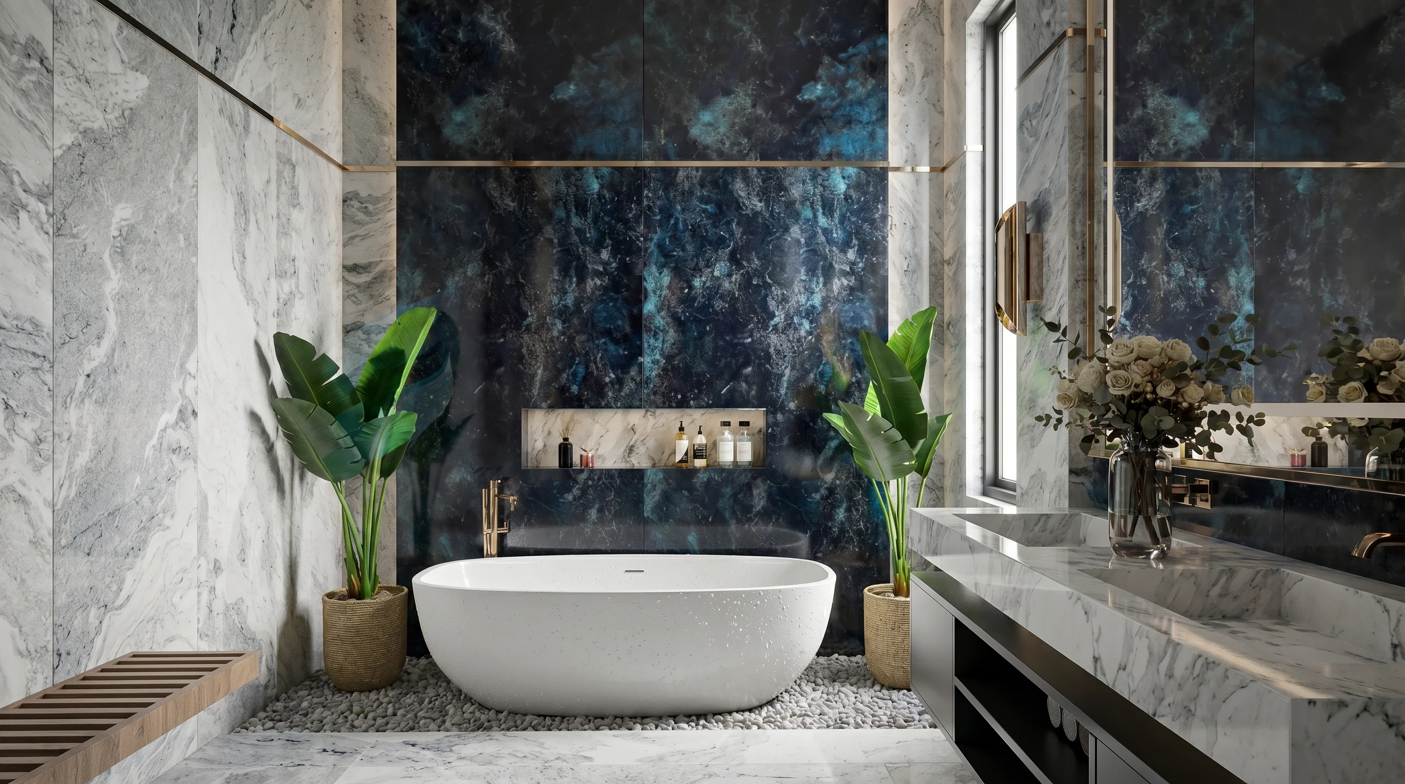 Vusgu Grey Adranos Aqua Bathroom gallery image 2